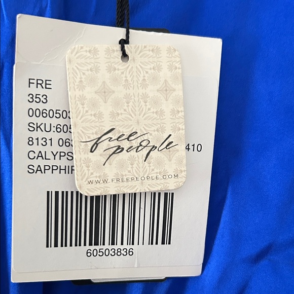 Free People Vibrant Blue Cut-Out Dress - Picture 6 of 9